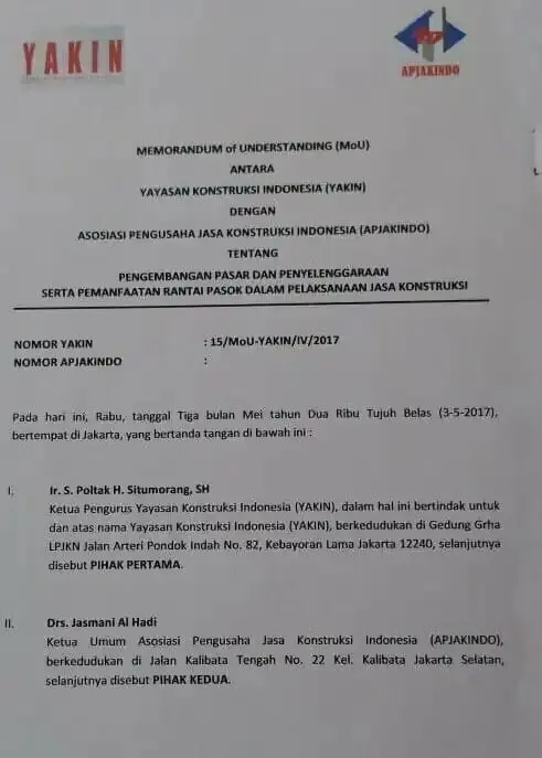Apjakindo Dorong Peningkatan Kompetensi Pengusaha Kontruksi Nasional