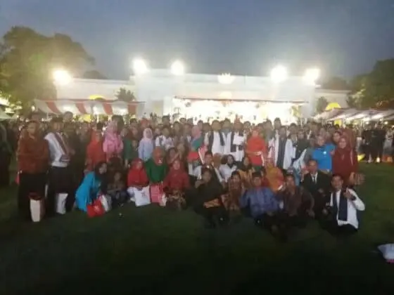 Posraya Indonesia Hadiri Upacara HUT RI ke-72 di Istana, Ketua Umum: Rakyat Bersama Jokowi