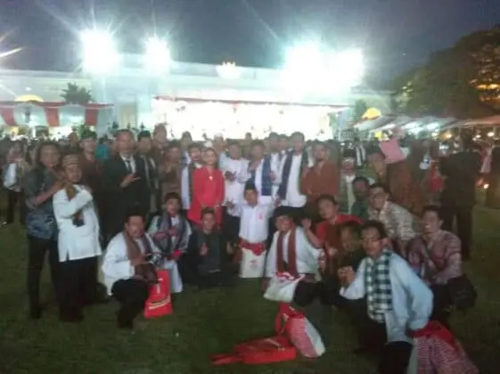 Posraya Indonesia Hadiri Upacara HUT RI ke-72 di Istana, Ketua Umum: Rakyat Bersama Jokowi