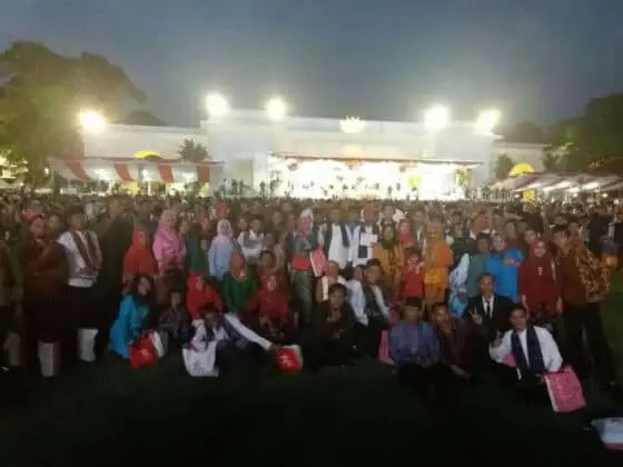 Posraya Indonesia Hadiri Upacara HUT RI ke-72 di Istana, Ketua Umum: Rakyat Bersama Jokowi