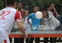 Menpora Peragakan Olahraga Headis Menpora Peragakan Olahraga Headis