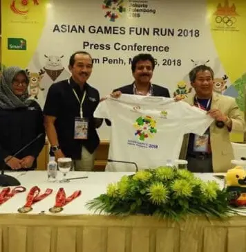 Kamboja Sambut Hangat Pelaksanaan 2018 Asian Games OCA Fun Run di Phnom Penh