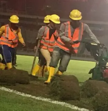 Rumput Stadion Utama Gelora Bung Karno Mulai Dipindahkan Rumput Stadion Utama Gelora Bung Karno Mulai Dipindahkan