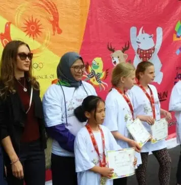 Kalangan Muda Kirgistan Meriahkan Asian Games Fun Run Kalangan Muda Kirgistan Meriahkan Asian Games Fun Run