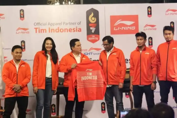 Li-Ning Sponsor Resmi Kontingen Asian Games Indonesia Li-Ning Sponsor Resmi Kontingen Asian Games Indonesia