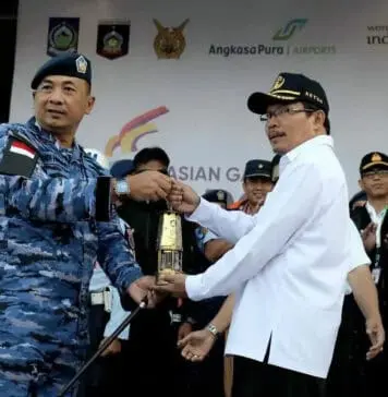 Kirab Obor Asian Games 2018 Tiba di Pulau Seribu Masjid, Lombok
