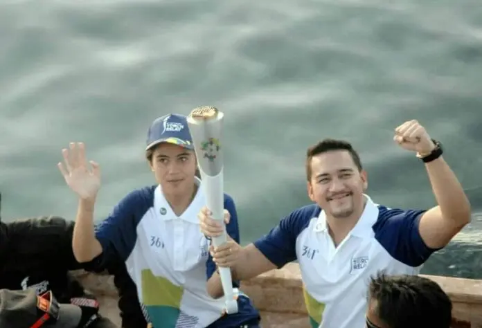 Kirab Obor Asian Games 2018 Bergema di Tanjung Bira, Sulawesi Selatan.