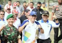 Tarian Sekapur Sirih Sambut Kirab Obor Asian Games di Jambi Tarian Sekapur Sirih Sambut Kirab Obor Asian Games di Jambi
