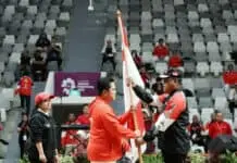 Menko PMK Puan Maharani Kukuhkan Kontingen Asian Games Indonesia Menko PMK Puan Maharani Kukuhkan Kontingen Asian Games Indonesia