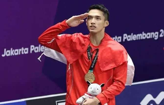 Jonatan Christie Raih Emas Tunggal Putra Asian Games Jonatan Christie Raih Emas Tunggal Putra Asian Games