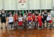 Yayuk Basuki Suntik Motivasi Tim Bola Basket Kursi Roda Indonesia Yayuk Basuki Suntik Motivasi Tim Bola Basket Kursi Roda Indonesia