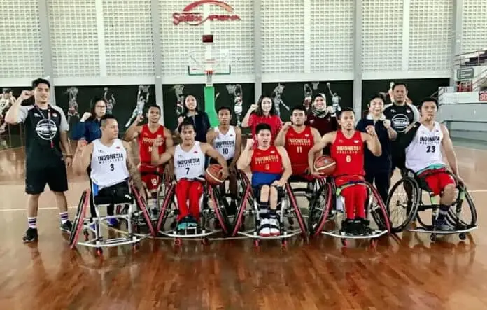 Yayuk Basuki Suntik Motivasi Tim Bola Basket Kursi Roda Indonesia Yayuk Basuki Suntik Motivasi Tim Bola Basket Kursi Roda Indonesia