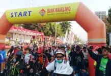 Peserta Difabel Ramaikan Sepeda Nusantara Magelang