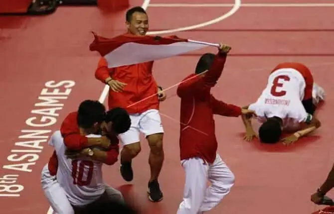 Emas Sepak Takraw, Kokohkan Indonesia di Empat Besar Asian Games Emas Sepak Takraw, Kokohkan Indonesia di Empat Besar Asian Games