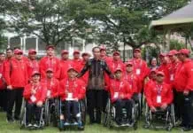 Presiden Jokowi Lepas Kontingen Asian Para Games Indonesia