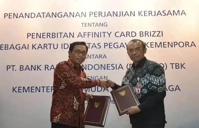 Kemenpora Gandeng BRI Terbitkan Afinity Card Brizzi untuk Kartu Pegawai Kemenpora Gandeng BRI Terbitkan Afinity Card Brizzi untuk Kartu Pegawai