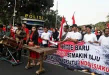Aksi Dukung Pelantikan Presiden dan Wakil Presiden Aksi Dukung Pelantikan Presiden dan Wakil Presiden
