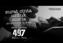 Chord Gitar dan Lirik Lagu Surat Cinta Untuk Starla – Virgoun Chord Gitar dan Lirik Lagu Surat Cinta Untuk Starla - Virgoun
