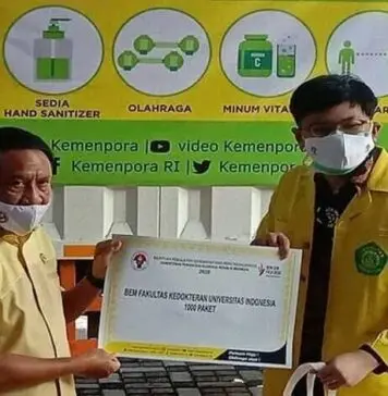 Kemenpora Berikan Bantuan Peralatan Kesehatan Kepada Organisasi Kemahasiswaan