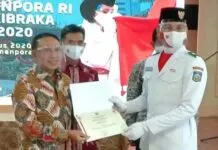 Menpora Apresiasi Anggota Paskibraka 2020 Menpora Apresiasi Anggota Paskibraka 2020