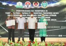 Menpora Serahkan SK Penetapan Aceh – Sumut Tuan Rumah PON XXI 2024 Menpora Serahkan SK Penetapan Aceh - Sumut Tuan Rumah PON XXI 2024