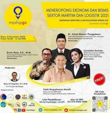 Myshipgo Kembali Gelar IMC Discussion Series, “Meneropong Ekonomi dan Bisnis Sektor Maritim dan Logistik 2021” Myshipgo Kembali Gelar IMC Discussion Series, “Meneropong Ekonomi dan Bisnis Sektor Maritim dan Logistik 2021”