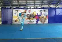 Empat Sasana Berbagi Medali Emas Nomor Taiji Jian dan Chang Quan