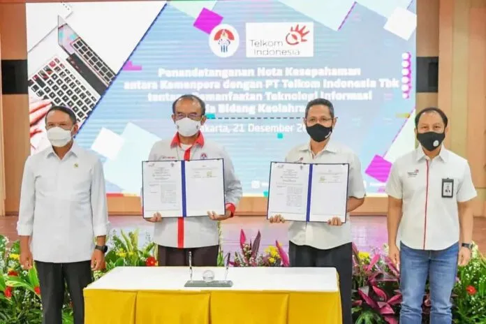 Kemenpora Gandeng PT Telkom untuk Satu Data Indonesia Kemenpora Gandeng PT Telkom untuk Satu Data Indonesia