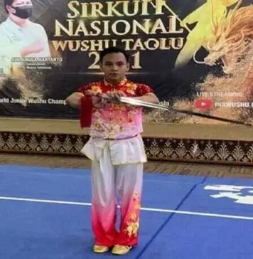 Edgar dan Harris Raih Emas Kedua Sirnas Wushu Taolu Seri I/2021