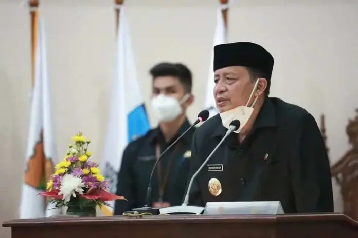 Gubernur Banten Wahidin Halim Gubernur Wahidin : Tahun 2020 Pemprov Banten fokus tangani pandemi Covid-19