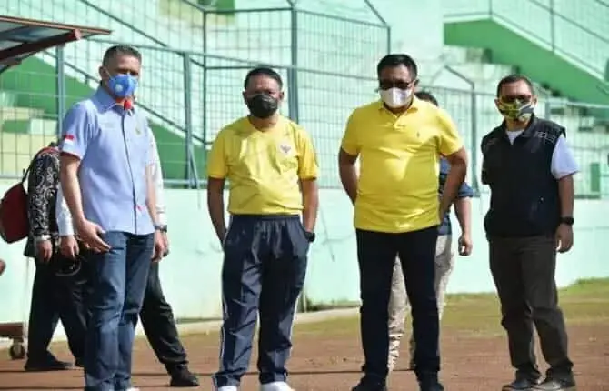 Menpora cek Prokes latihan Piala Menpora