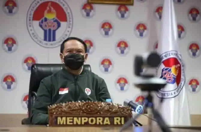 Menpora rakernas Siwo PWI