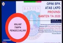 Pemprov Banten Raih Opini WTP Lima Kali Berturut