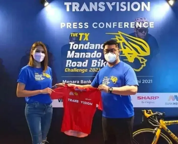 Transvision Gelar Event Balap Sepeda di Tondano dan Manado