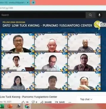 Peluncuran Beasiswa Dato' Dr. Low Tuck Kwong-Purnomo Yusgiantoro Center Untuk Mahasiswa Universitas Gadjah Mada
