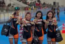 DKI, Jatim, Papua dan Aceh Berbagi Emas Sepatu Roda PON XX Papua