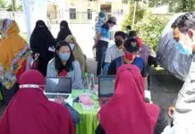 Warga Kelurahan Sudiang Raya Antusias Ikuti Program Vaksinasi Massal Pemkot dan Polresta Makassar