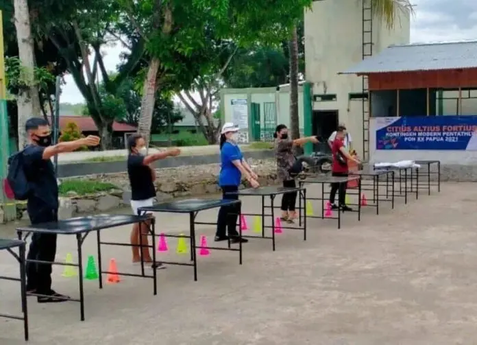 34 Atlet Ikuti Eksibisi Cabor Modern Pentathlon PON XX Papua