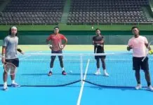 Davis Cup Play Off Grup ll Indonesia vs Venezuela : M. Rifqi Fitriadi, Single Pertama