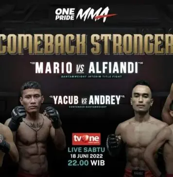 One Pride Fight Night 59 “Comeback Stronger” akan Dihelat di Tennis Indoor Senayan