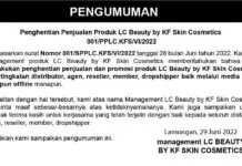 DPRD Jatim Soroti Produk LC Beauty Tidak Berizin BPOM