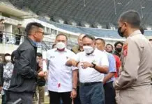 Menpora Tinjau Persiapan Pertandingan Kompetisi Liga 1 di Bandung