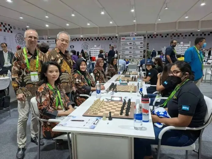 Trend Positif Tim Indonesia di Olimpiade Catur 2022