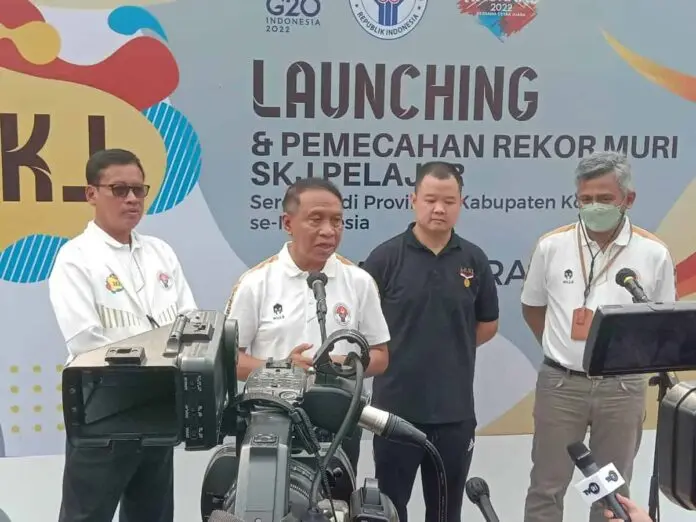 Menpora Hadiri Peluncuran  dan Pemecahan Rekor MURI  SKJ Pelajar