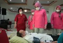 Peringati HUT Kemerdekaan RI ke-77 : DWP Kemenpora Gelar Kegiatan Sosial Donor Darah