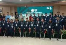 Menpora Lepas Timnas Sepakbola Amputasi Indonesia ke World Cup Amputee Football 2022 di Turki
