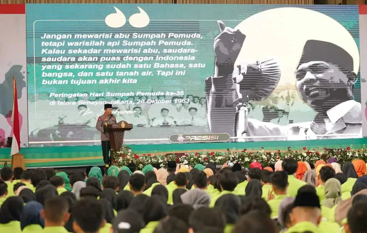 Orasi Kebangsaan Sumpah Pemuda, Kapolri: Persatuan-Kesatuan Wujudkan Indonesia Emas 2045 Orasi Kebangsaan Sumpah Pemuda, Kapolri: Persatuan-Kesatuan Wujudkan Indonesia Emas 2045