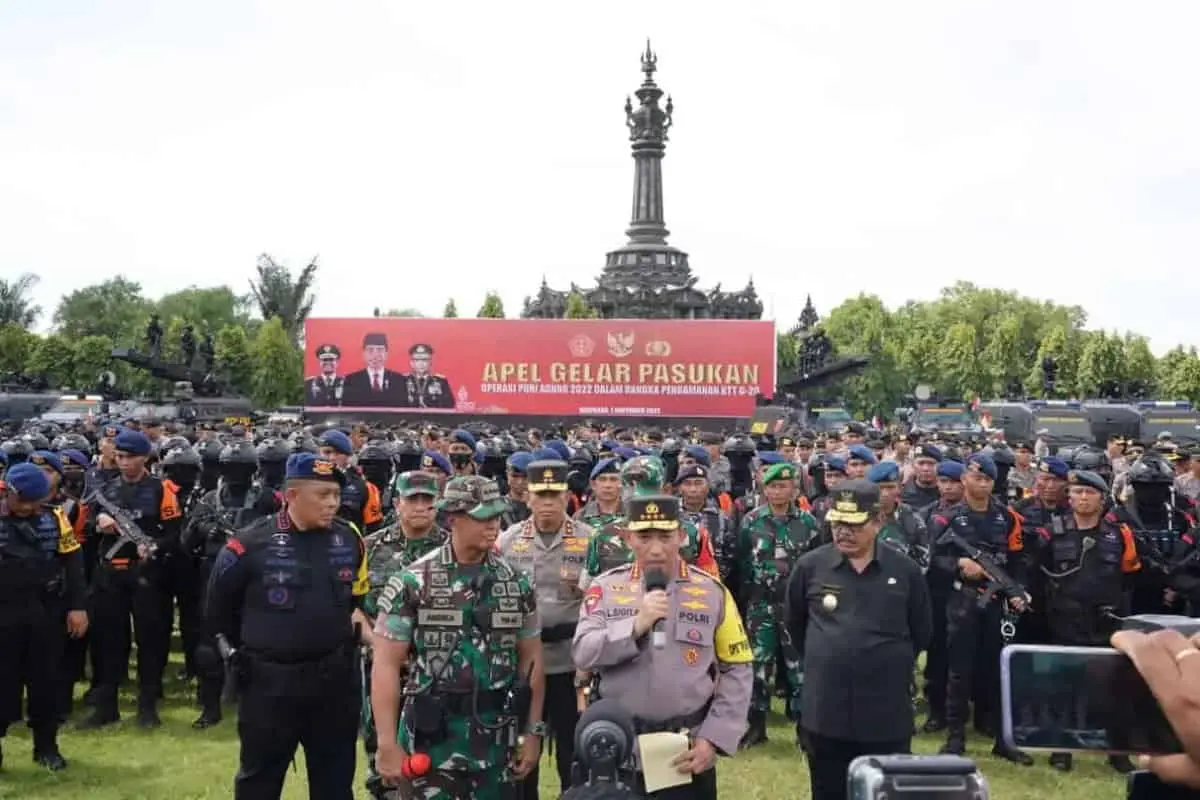 Gelar Pasukan dan peralatan, Kapolri dan Panglima TNI Ingin KTT G20 Berjalan Sukses
