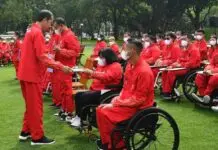 Presiden Jokowi Serahkan Bonus Apresiasi Atlet ASEAN Paragames Ke-11