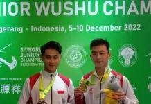 Kejuaraan Dunia Wushu Junior VIII/2022 : Indonesia Raih 2 Emas di Hari Pertama